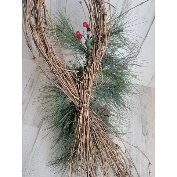 Enchanted Forest hanging unique wreath Pinecone pine tree froth home decor - Picture 13 of 13